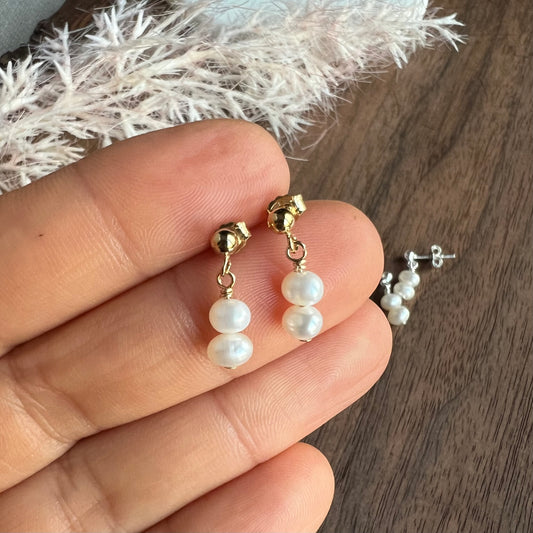 PEARL POST EARRINGS