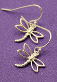 silver dragonfly earrings