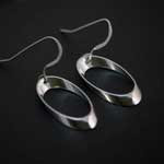 SILVER TUBE EARRINGS