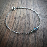 Tiny labradorite bracelet