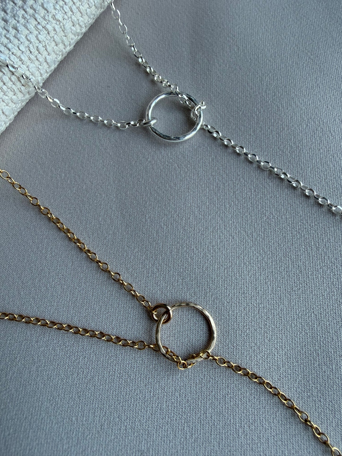 Modern Pearl Lariat Necklace