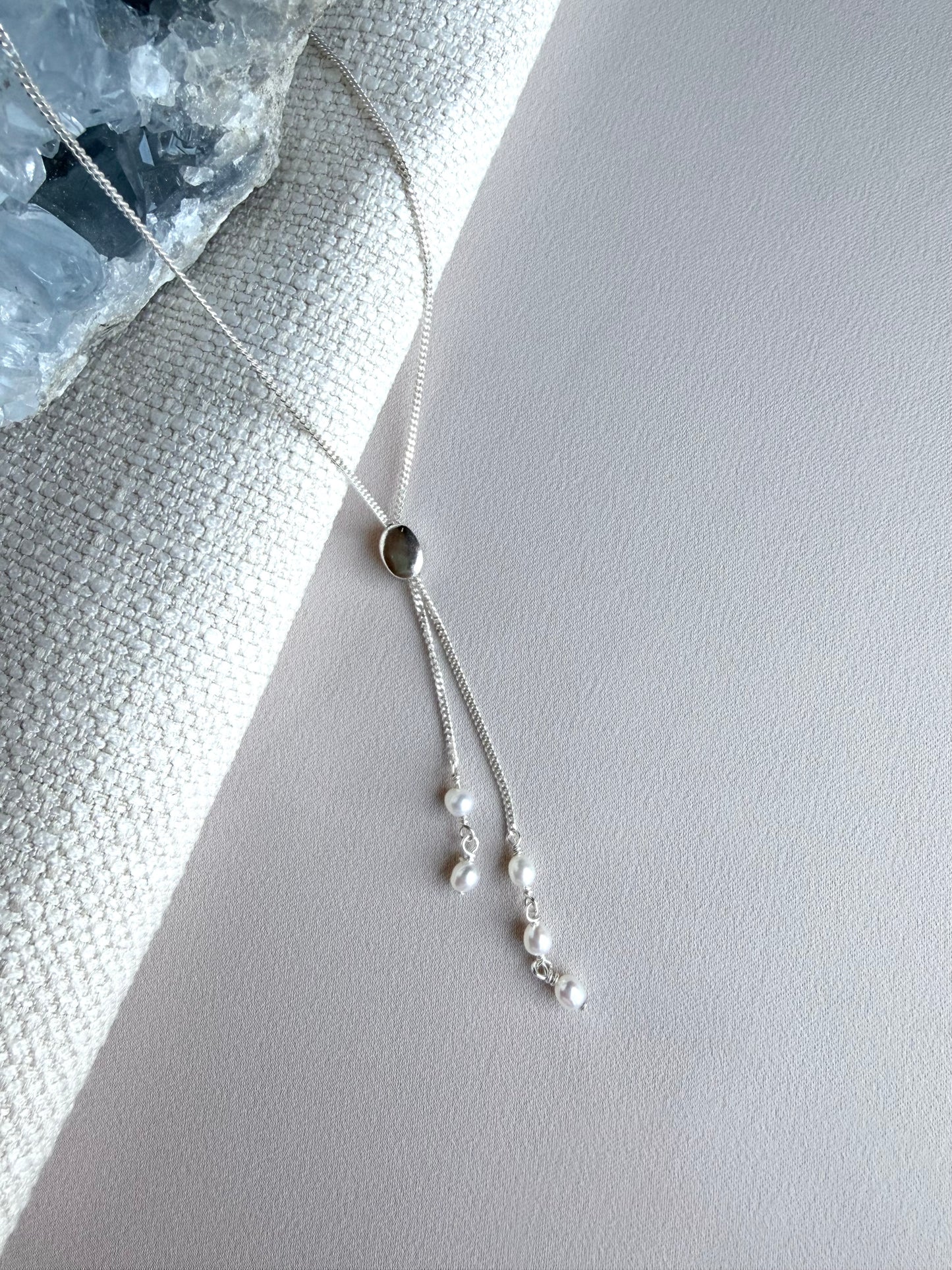 Pearl Slider Necklace