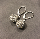 sparkling fireball dangle earrings