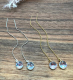 Crystal Shimmer threader earrings
