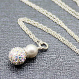 AB Swarovski pearl sparkling pendant