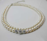 sparkling pearl necklace