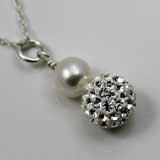 Swarovski pearl sparkling pendant