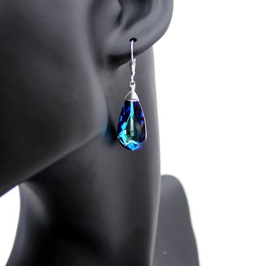 bermuda blue earrings