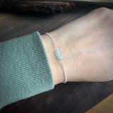 Blue chalcedony bracelet