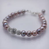sparkly pearl bracelet